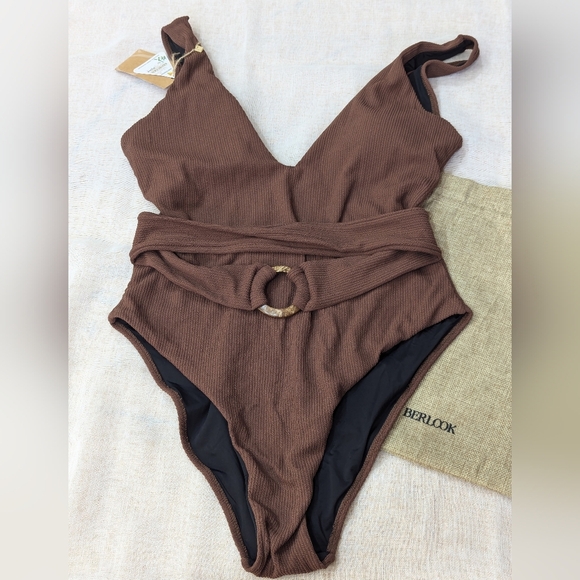 Berlook / new with tags /  L / M / XL Neck O-Ring One-Piece Swimsuit - Picture 1 of 4